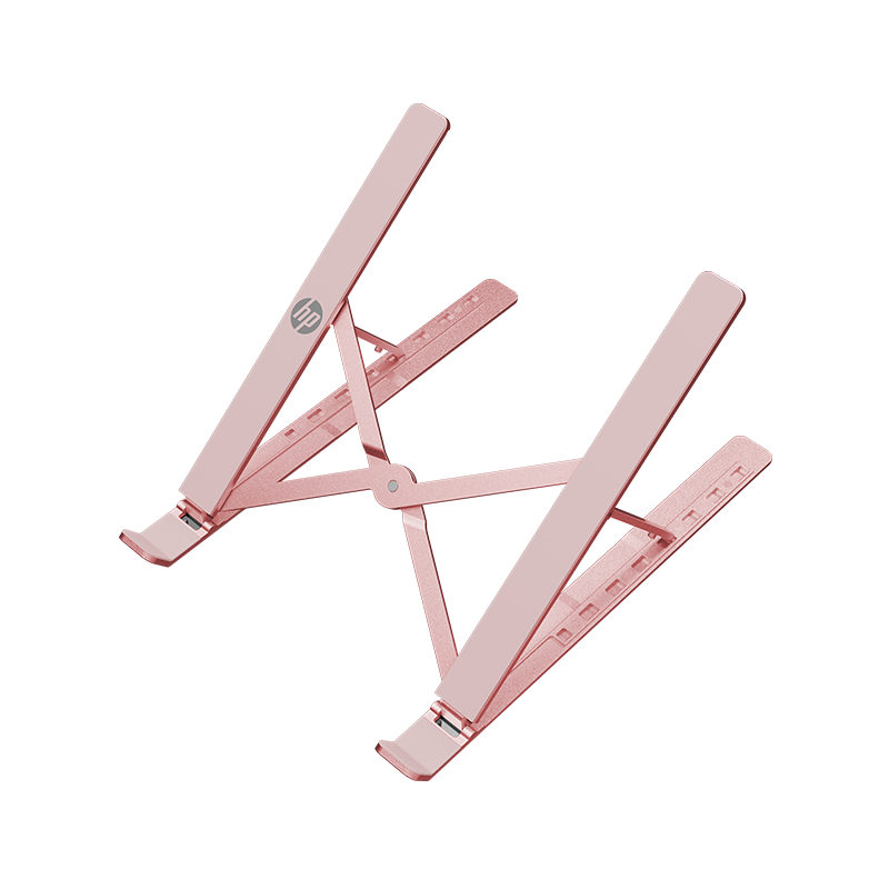 HP ZJ20 Laptop Stand, Computer Stand, Notebook Cooling Desk Stand, Aluminum Alloy Portable Folding Riser, High Aesthetic Value, Pink