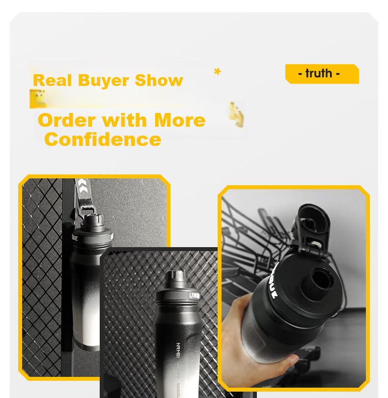 ERM Large Capacity Insulated Water Bottle for High School Boys Student Outdoor Sports Fitness Cycling Portable Sports Flask 2