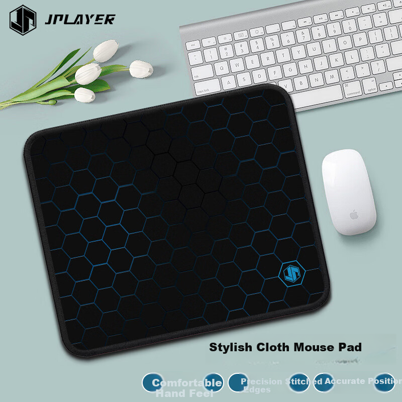 Коврик для мыши JPLAYER, маленький, утолщенный, для студентов и офиса, креативный дизайн, точная блокировка края, 26x21x0.3 см