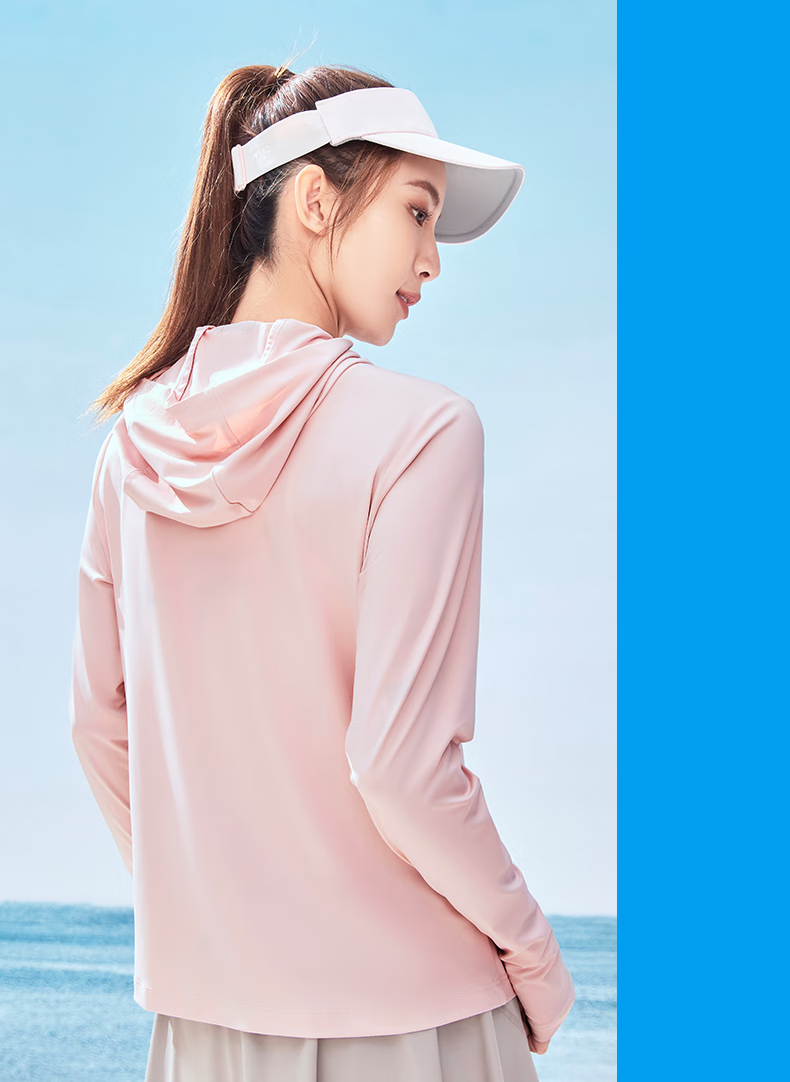 ERKE UPF100+ Sun Protection Jacket for Women, Summer Lightweight Coat, Cool-Feeling Quick-Dry Sports Outerwear 6