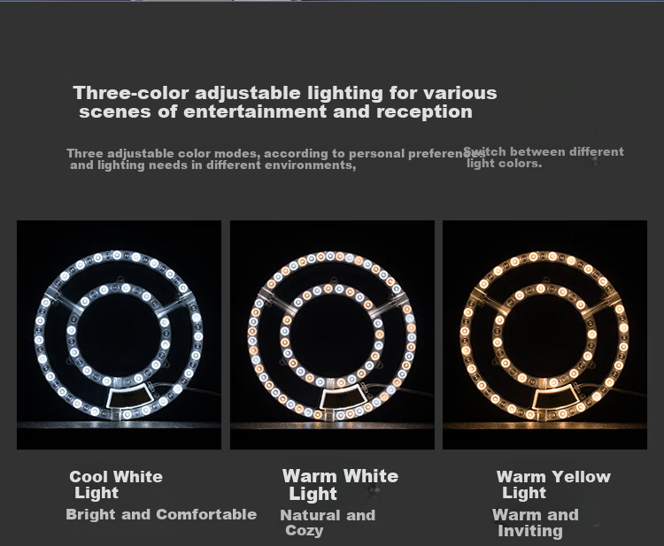 NVC LED Ceiling Light Panel, Replacement Light Core, Magnetic Light Source Module, Circular Lamp Tube, 62 Watts, Cool White 6500K 9