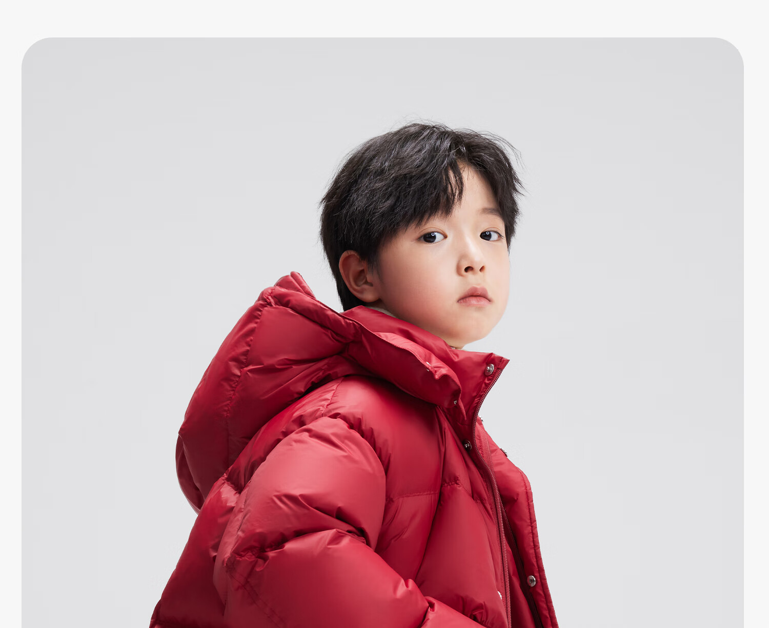 Zuo Xi Boys' Winter Down Jacket New Warm Children's Three-Proof Hooded Puffer Coat Red 140 New Year Outfit 39