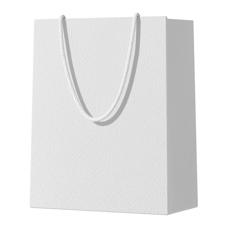 Xinya Thick White Gift Wrapping Paper, Solid Color, Birthday Holiday Party Favor Paper, Business Casual Style Tote Bag