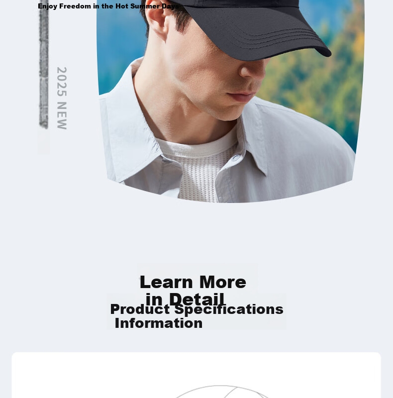 RED DRAGONFLY Sun Protection Hat for Men, Summer Outdoor Baseball Cap, Casual Breathable Sun Hat, Sports Fishing Sunshade Hard Top Visor Cap 20