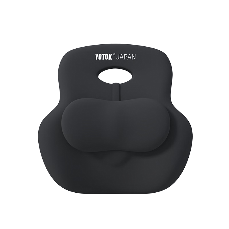 Youtengyouju YOTOK (Japan) Genuine Office Lumbar Support Cushion, Back Support Pillow, Waist Brace, Backrest, Posture Corrector for Long Sitting