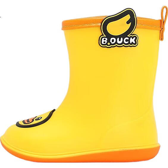 Детские резиновые сапоги B.Duck, модные водонепроницаемые, для мальчиков и девочек, размер 30, желтые