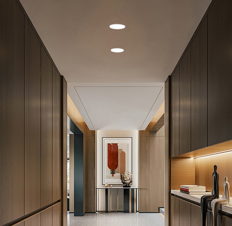 PHILIPS LED Downlight 8W Ultra-thin Recessed Ceiling Light Corridor Ceiling Lamp Cutout 85-105mm White Light 5700K 3