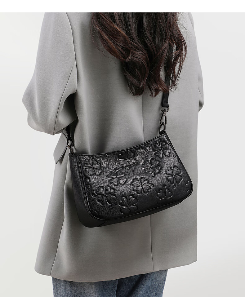 Aiqinghai Leather Handbag, Women's Crossbody Shoulder Bag, Mom Bag, Light Luxury Brand, Birthday And Mother's Day Gift, Practical Present for Mom 1