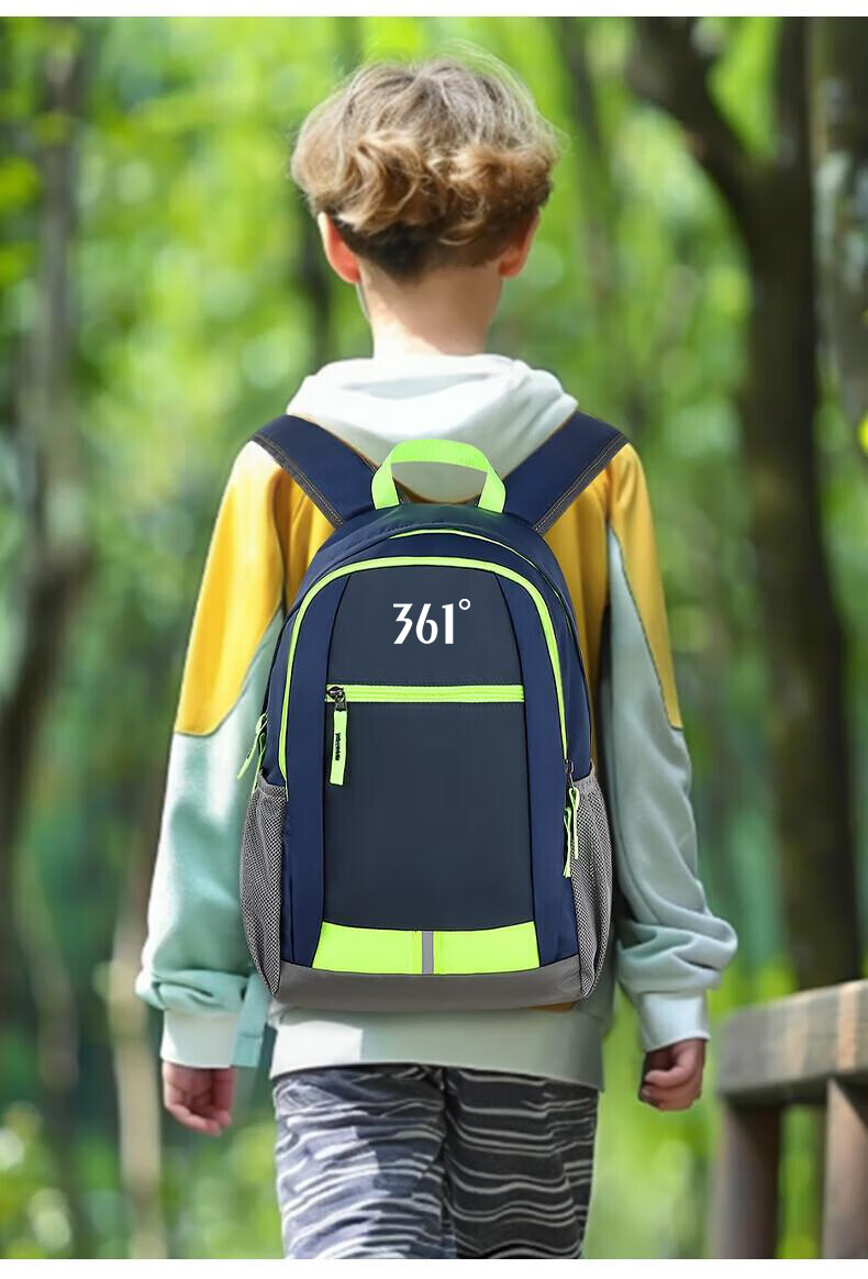 361° Student Backpack Boys Hiking Outdoor Spring Outing Ultra-Light Primary School Double Shoulder Bag Tutoring Travel Bag 10