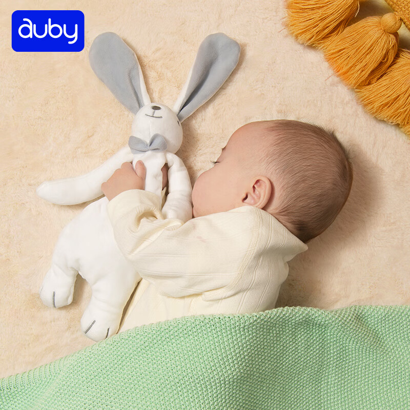 Погремушка-комфортер Auby, антибактериальное полотенце для сна, игрушка для новорожденных