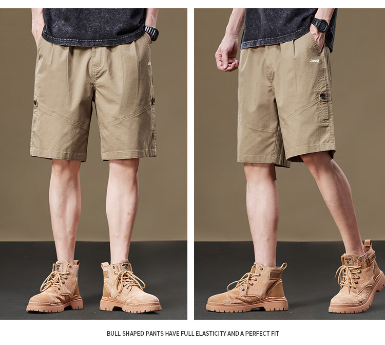 JEEP High-Quality Casual Five-Point Shorts for Men, Summer 2026 Lightweight Mid-Length Pants 8