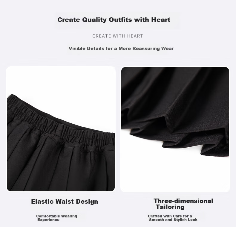 Luomeng Girls' Pleated Skirt, Children's Half Skirt, School Uniform, for Older Children And Elementary Students, Preppy Style Short Skirt, Navy Blue, Size 120 6