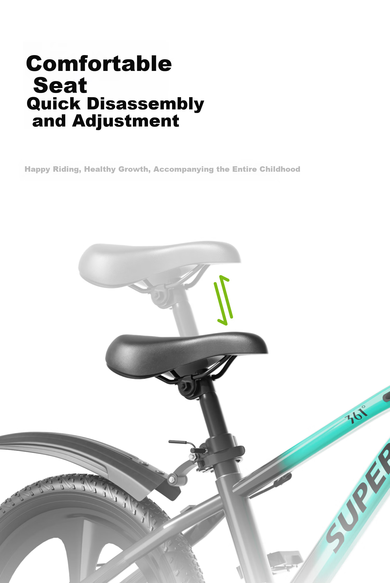 361° Children's Bicycle for Ages 6-10, Student Bike, Bicycle for Older Kids And Children, Mountain Bike 11