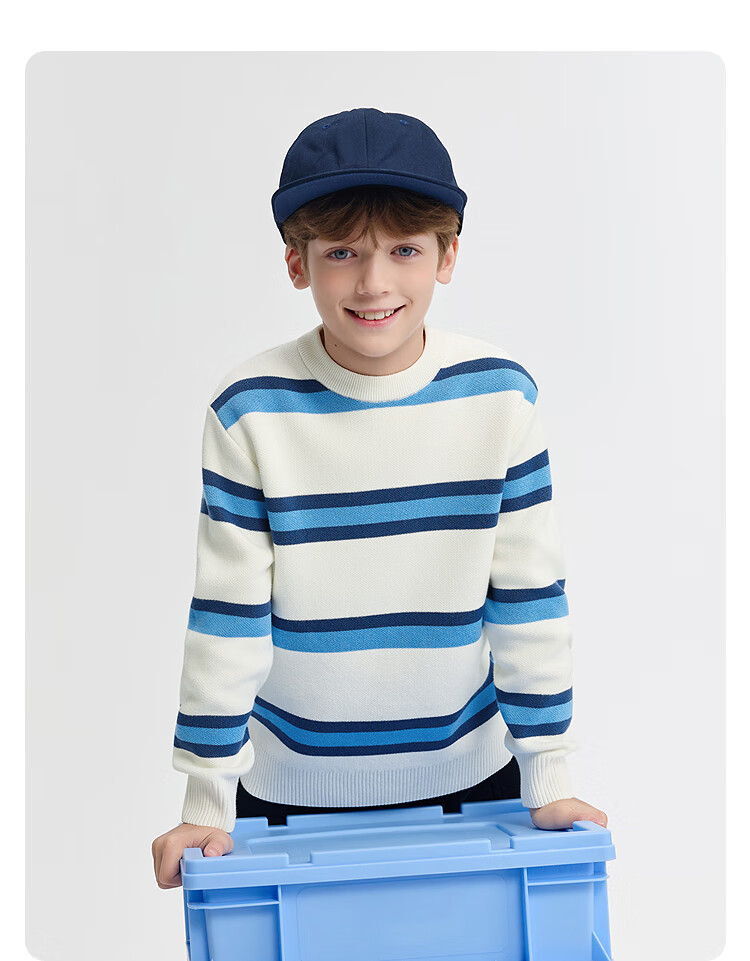 BALABALA Children's Clothing, Boys And Girls Winter Sweater, Round Neck Knit Sweater, Comfortable And Trendy, 208425103203 11