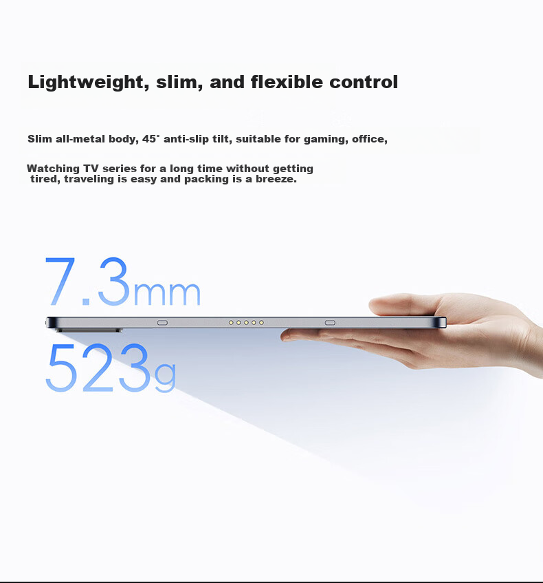 Nubia Tablet Pro, 10.9-Inch Tablet, Snapdragon 8 Gen3, 2.8K Ultra-Clear True Color Screen, 10000mAh Battery, 12GB RAM + 256GB Storage, Aurora Silver 16