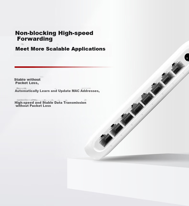 HUAWEI S1730S-L8T Switch, 8-Port Gigabit Switch, Ethernet Splitter, Campus Ethernet Unmanaged Switch 3