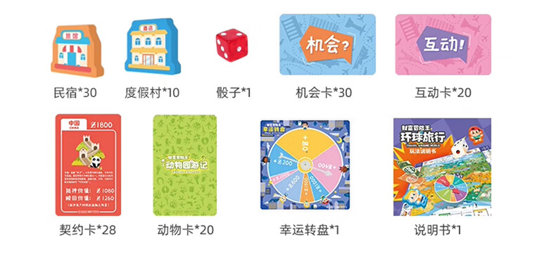Mr. Toy Children's Board Game Boys Girls Birthday Gift Extra Large Parent-Child Interactive Deluxe Edition Educational Toy [Global Travel] 14