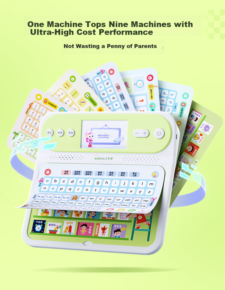 Hongen All-Subject Early Learning Machine for Preschool to Elementary Transition, Educational And Practice Set, Birthday And Back-To Gift for Boys And Girls Aged 3-8 3