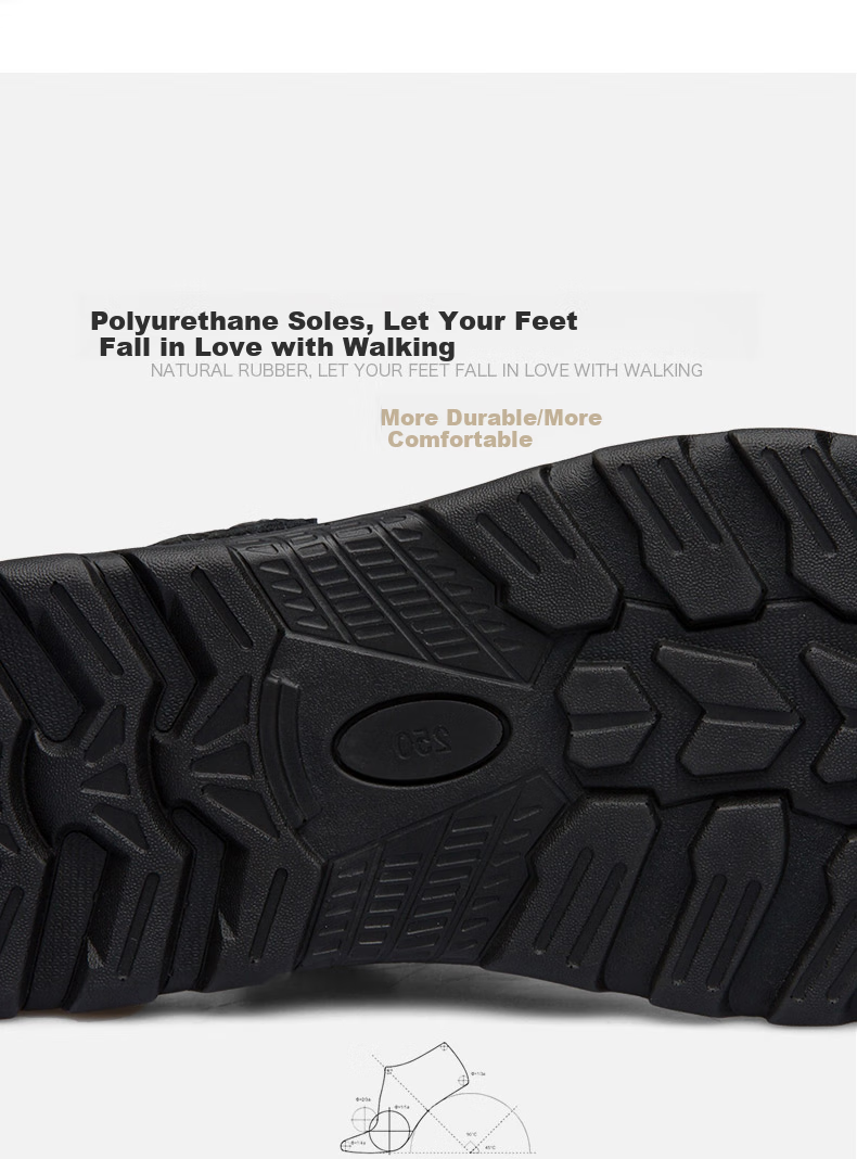 MEXICAN Top-Grain Leather Sandals for Men, Beach Shoes, Men's Slippers, Hollow-Out Casual Men's Shoes, Black, Size 43 8