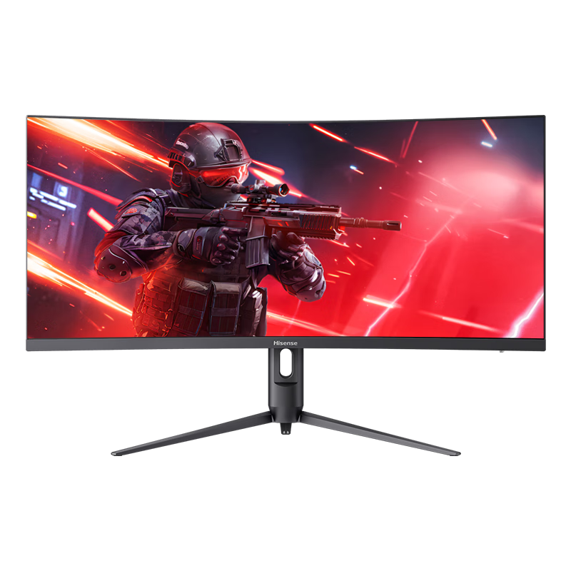 Hisense 34-inch Ultrawide Monitor 200Hz Refresh Rate 1000R Curvature Built-in Speakers Ambient Light HDR400 WQHD Curved Gaming Monitor 34G6K Pro