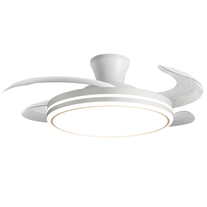MICOE Puri 97 Full Spectrum Eye Protection Fan Light, Ceiling Fan Light for Dining Room And Bedroom, Simple LED Invisible Fan, Bai Ye Series