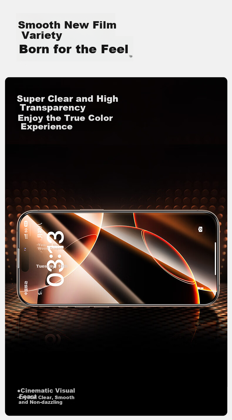 Shanmo [T3-Pro] Tempered Glass Screen Protector for IPhone 16 Pro, Full Coverage HD Anti-Shatter Shatterproof Anti-Fingerprint Smooth Touch Fine Black Border 2-Pack 2