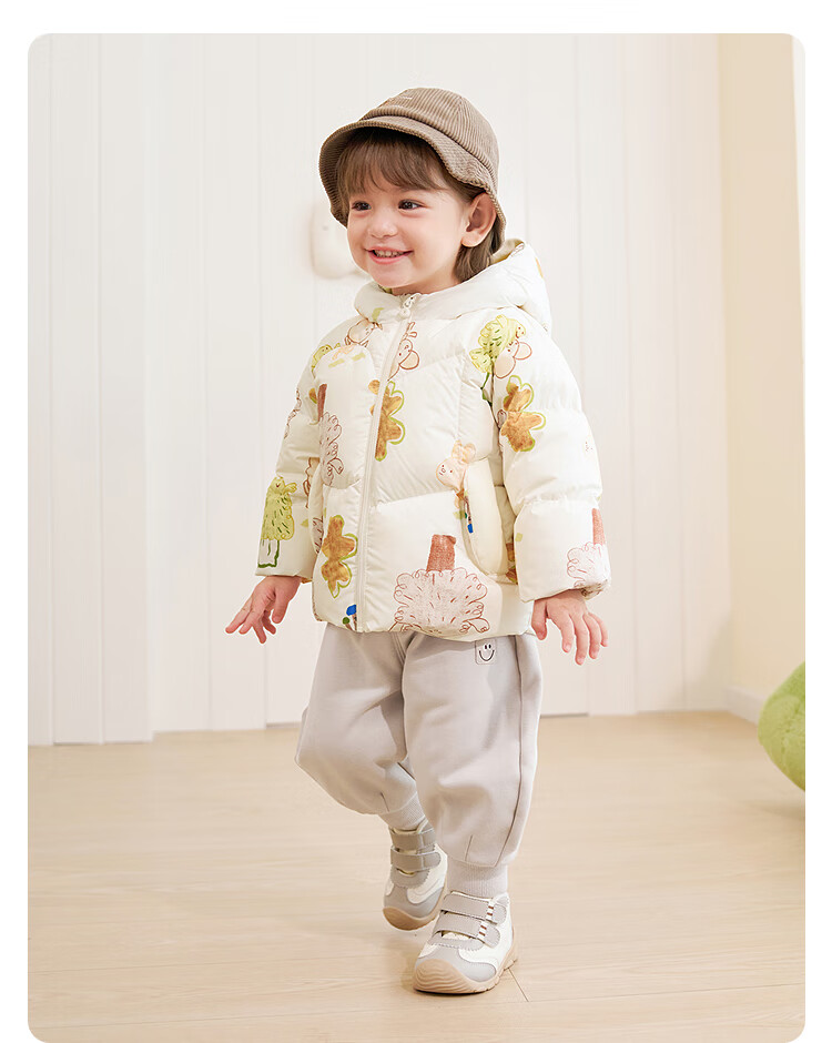 BALABALA Kids Down Jacket Girls Baby Thick Warm Goose Down Coat Winter Boys 2025 New Season Outerwear Trendy Top 3