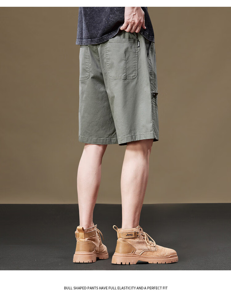 JEEP High-Quality Casual Five-Point Shorts for Men, Summer 2026 Lightweight Mid-Length Pants 14