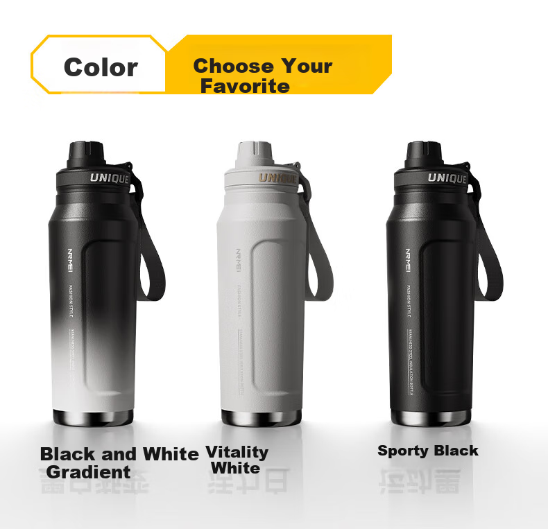 ERM Large Capacity Insulated Water Bottle for High School Boys Student Outdoor Sports Fitness Cycling Portable Sports Flask 24