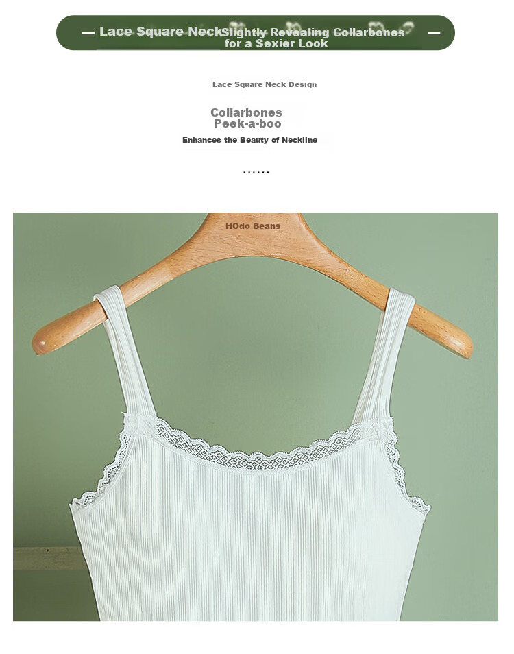 Hodo Bra-Free Tank Top for Women, Japanese Style Striped with Chest Pads, Vertical Stripes, Beautiful Back Camisole, Elegant White, 175/100 4