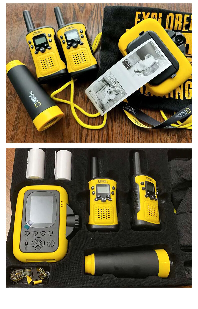 National Geographic Kids Monocular Telescope Children's Camera Walkie Talkie Outdoor Travel Gift Set 13