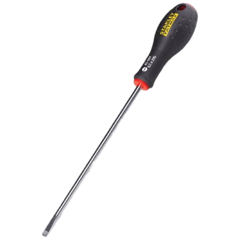 STANLEY Three-Color Handle Flathead Screwdriver, 2.5X50mm, 65-006