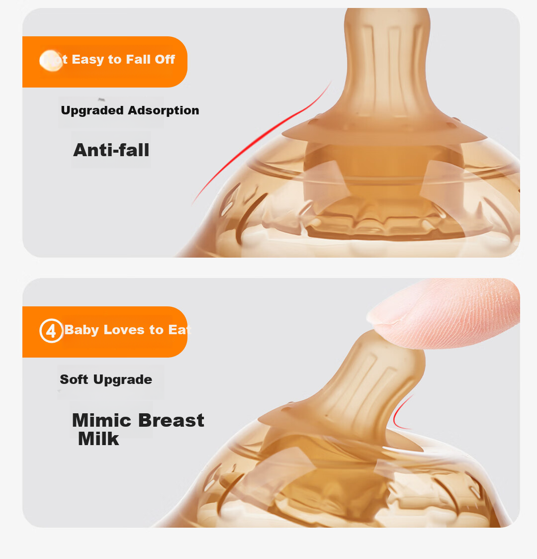 SunnyKinder Breast Shield Newborn Nipple Protector, Breast Patch, Feeding Aid, Breast Pump Auxiliary Nipple, Double-Layer Corrector 7