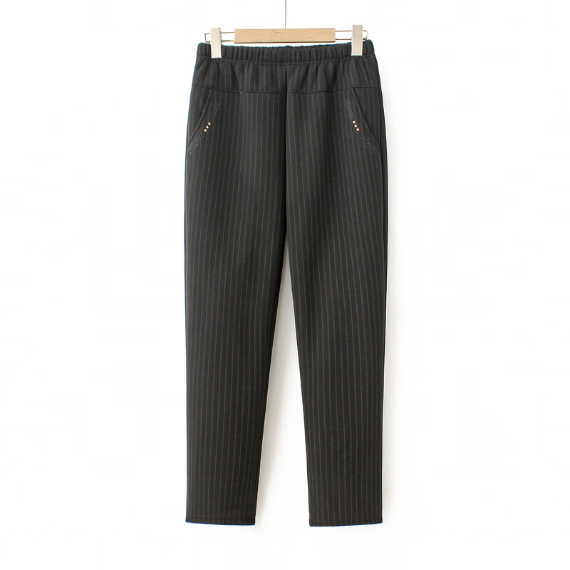 Fengxiao Mom's Pants 2025 New Thickened Fleece Women's Winter Cotton Pants for Elderly 70-80 Years Old Warm Trousers