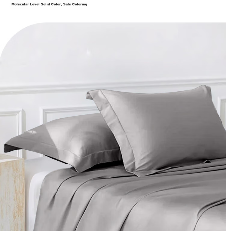 ZiiU Single Bed Sheet, 100% Xinjiang Pure Cotton Bed Cover, 245x270cm, Light Gray, Suitable for 1.8x2 Meter Bed 8