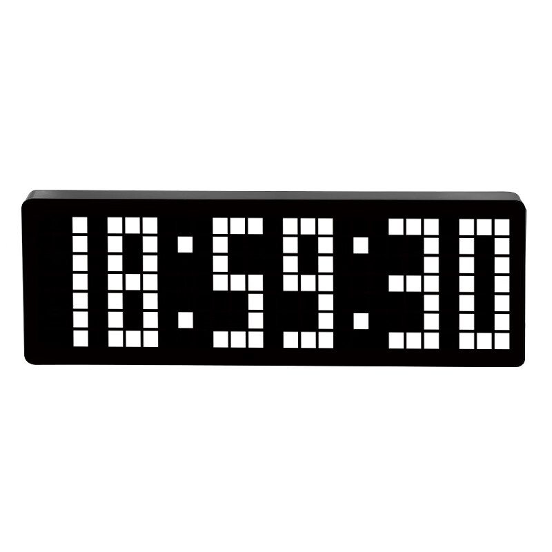 Momen Student LED Electronic Clock, Desktop Countdown Timer with Large Screen, Dual-Use for Bedside Or Wall-Mounted, Pixel Display Clock Gift