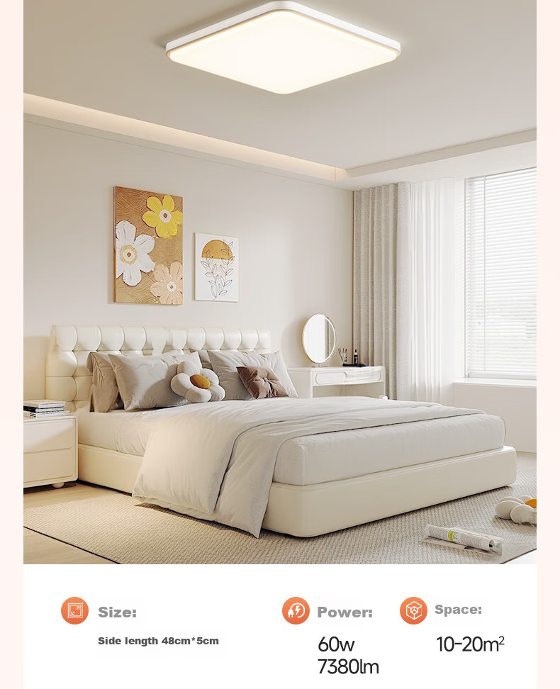 GUJIA LED Ceiling Light Simple Balcony Hallway Living Room Bedroom Eye Protection Puri Lighting Fixture Three Colors [Installation Included] 13