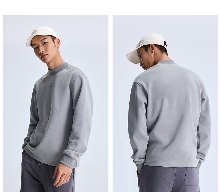 Meters Bonwe Sweatshirt, Unisex Style for Men And Women, New Autumn Collection, Solid Color Pullover, Simple Top, Trendy Loose Fit, Versatile Couple's Outfit 6