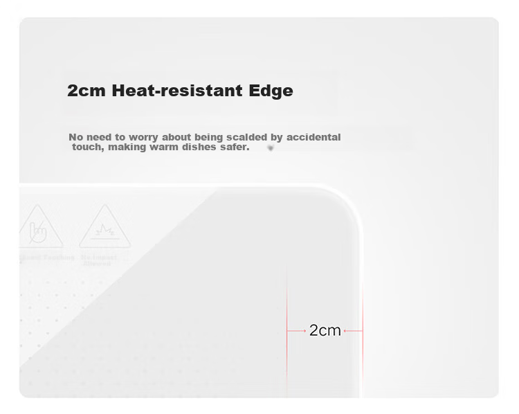Mijia Xiaomi Food Warming Plate, Heating Tray, Insulated Plate, Heating Table Mat, Tri-Fold Foldable Household Multifunctional Food Warmer, Milk Warmer, Graphene Heating, Glass Surface Plate, Temperature Control Zones 22