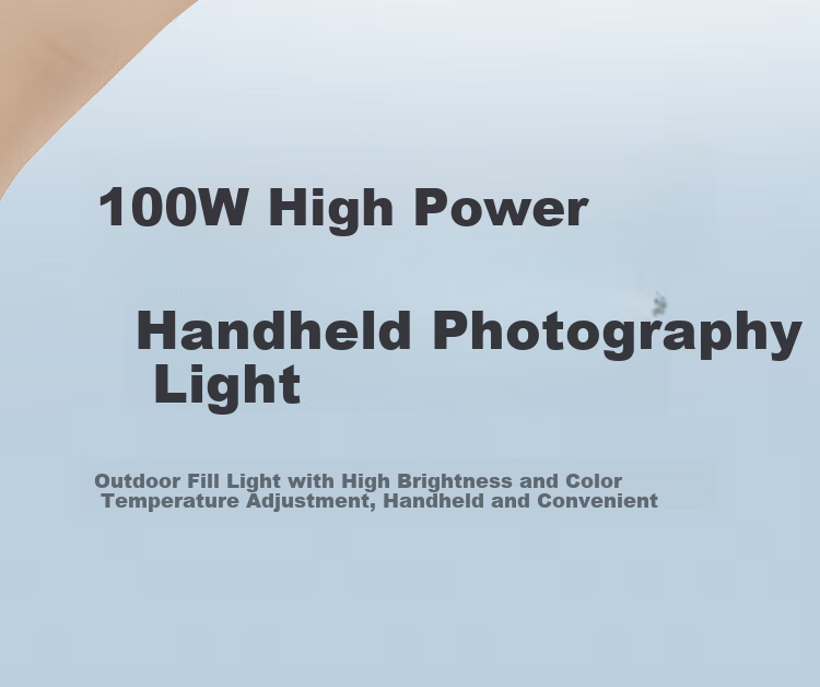 Hakutatz 100W Handheld COB Photography Light, Fill Light, Live Streaming Studio Professional Portable, for Photography, Video, Food, Film And Television, Outdoor Shooting, Continuous Lighting, Pocket Light 3