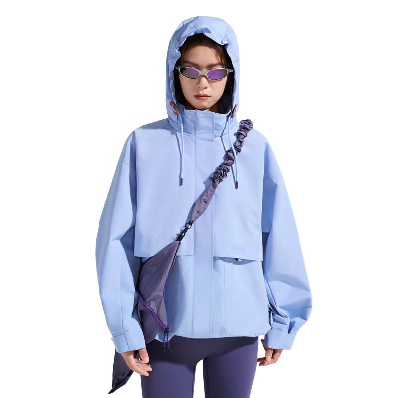 OUTDOOR PRODUCTS Women's Functional 3-in-1 Fleece Windproof Jacket Light Water Blue (Huang Yimei Style)
