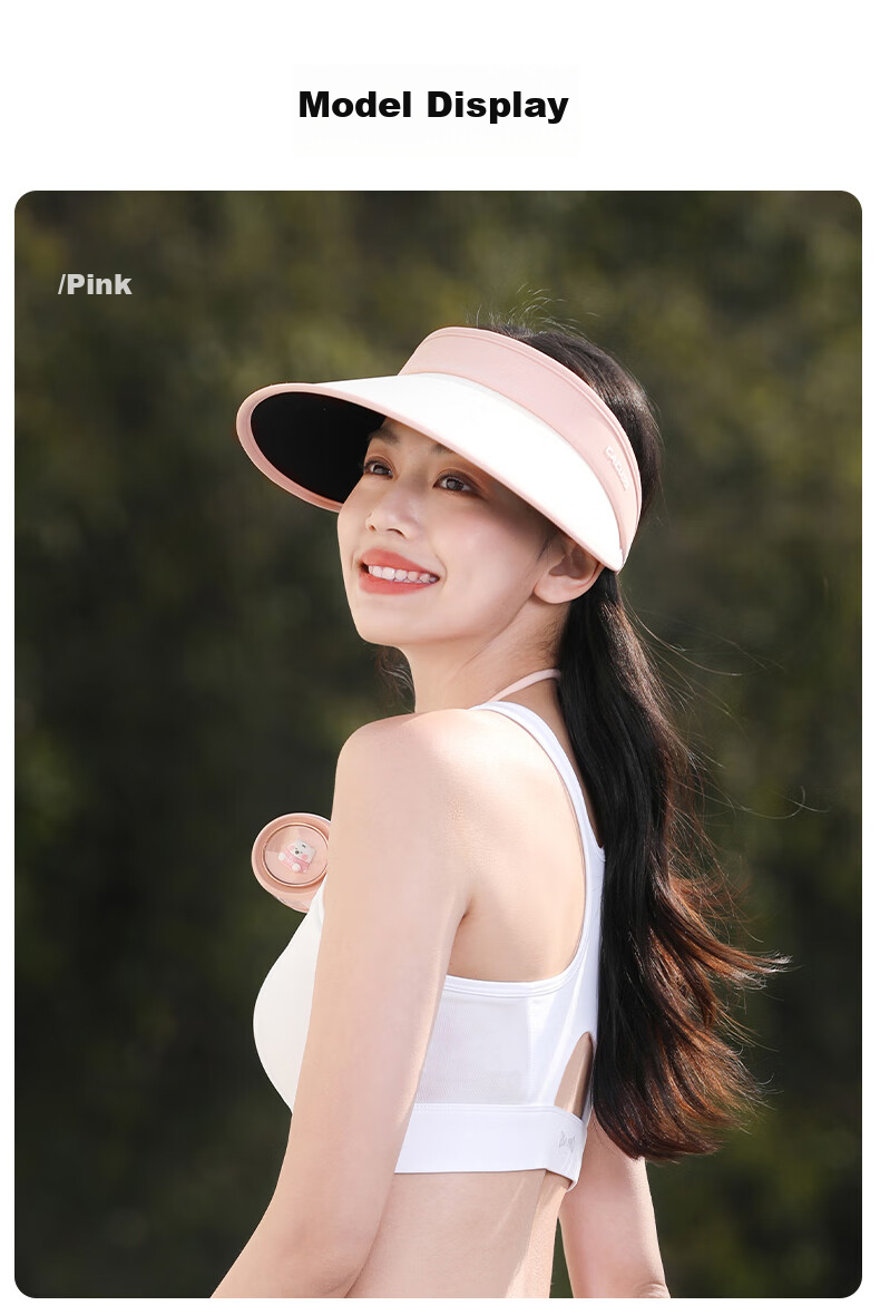 CACUSS Women's Summer Sun Protection Hat Large Brim Open Top Outdoor Sun Hat Headband Style Purple 9