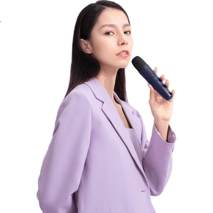 Беспроводной микрофон Chunmai Q1PRO, караоке для дома, KTV, Xiaomi TV, TCL, для уличных колонок, карбоновый серый синий, 2 шт.