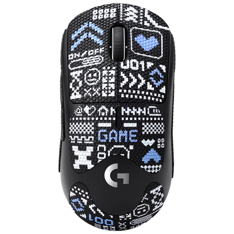 Biyoumei GPW2 Logitech Mouse Anti-Slip Sticker Dog King 2nd/3rd Gen Sweat-Absorbing Anti-Slip Scratch-Resistant Gaming Mouse Pad Accessories Blue 001