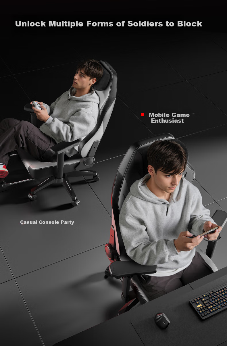 AutoFull C3Pro Little White Bear Ergonomic Gaming Chair for Women, Computer Chair, Office Chair, Reclining Chair for Long Sitting 15