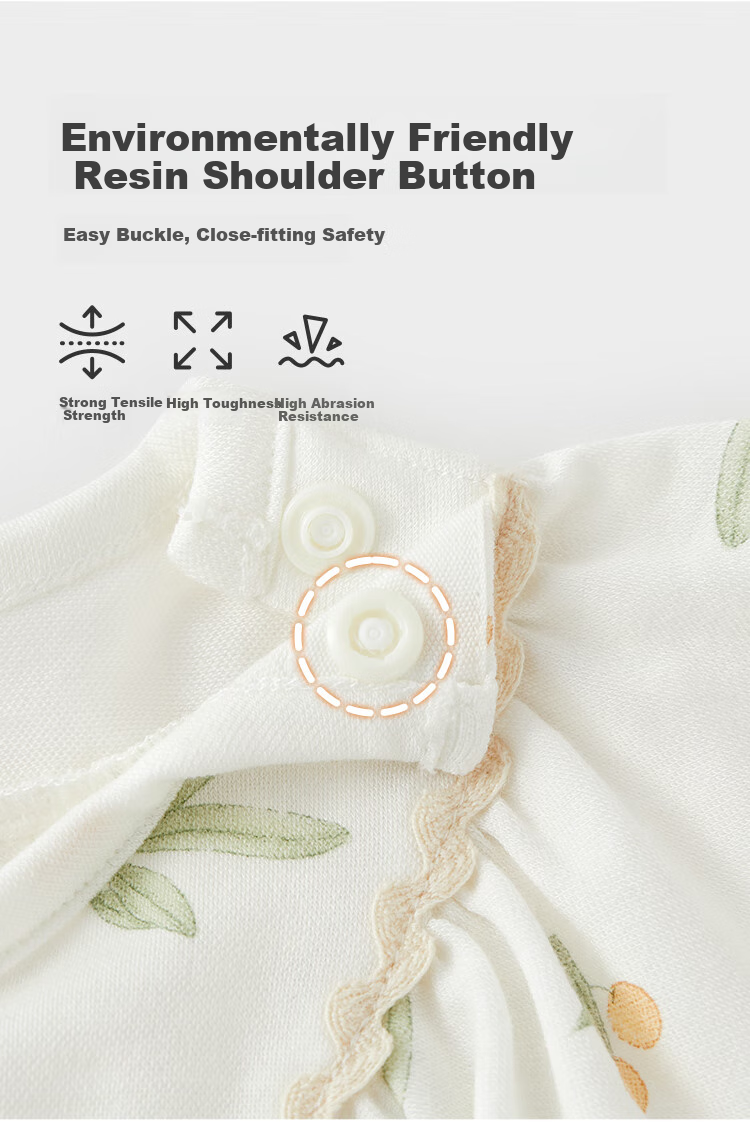 Wismorni Baby Short-Sleeve Bodysuit, Summer Infant Modal Onesie, Thin Newborn Triangle Romper 2