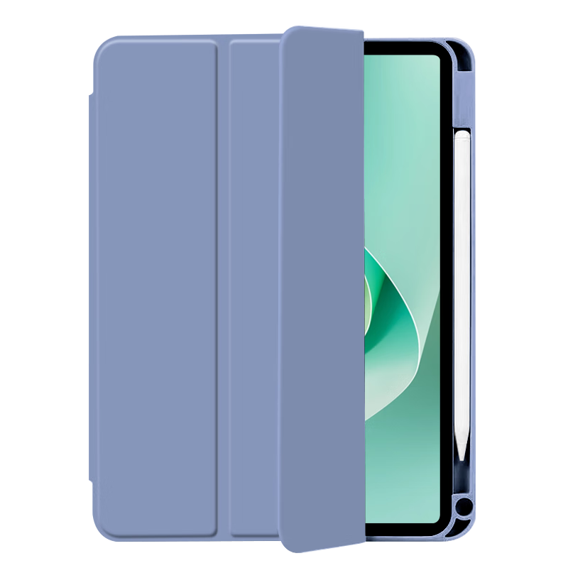 NEYAA Case Compatible with Huawei MatePad 11.5s, MatePad 11.5s Protective Cover, Dynamic/Soft Light Version with Pen Holder, Tablet Transparent Acrylic Full Protection Shockproof, Lavender Gray