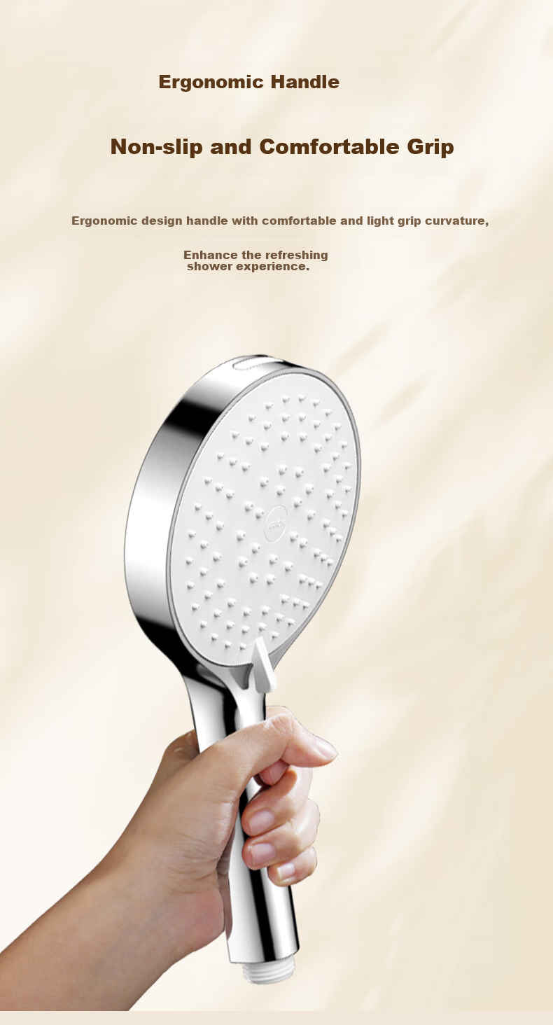 ARROW Shower Head, Elegant White Color, Multi-Functional Household High-Pressure Bathing Handheld Shower Head, Back Spray Handheld 10