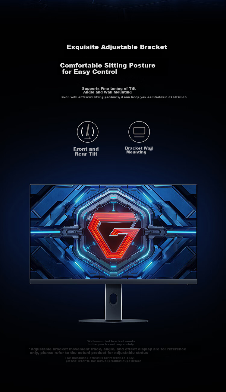 MI REDMI 27-Inch Gaming Monitor, 200Hz High Refresh Rate, Fast IPS HDR400, 1ms GTG, Computer Office Display Screen G27 11
