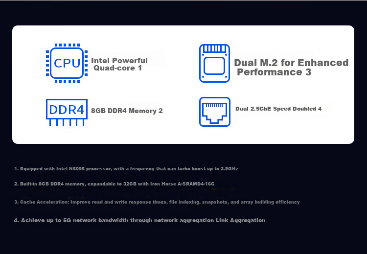 TERRA MASTER F8 SSD Plus Full Flash 8-Bay NAS Network Storage, 10 Gigabit Ethernet Port Private Cloud, File Sharing Backup, Computer And Mobile Device Expansion (8-Core 16GB RAM) 3